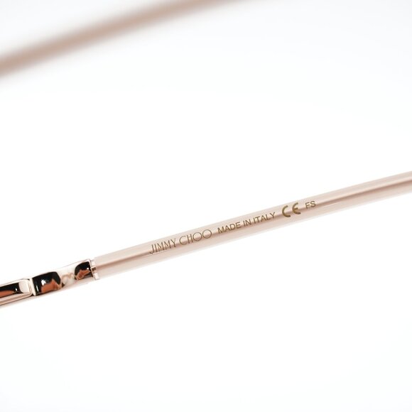 Jimmy Choo JC272 08XO 00 Eyeglasses Pink on Crystal 49mm Round Frame - Picture 10 of 11